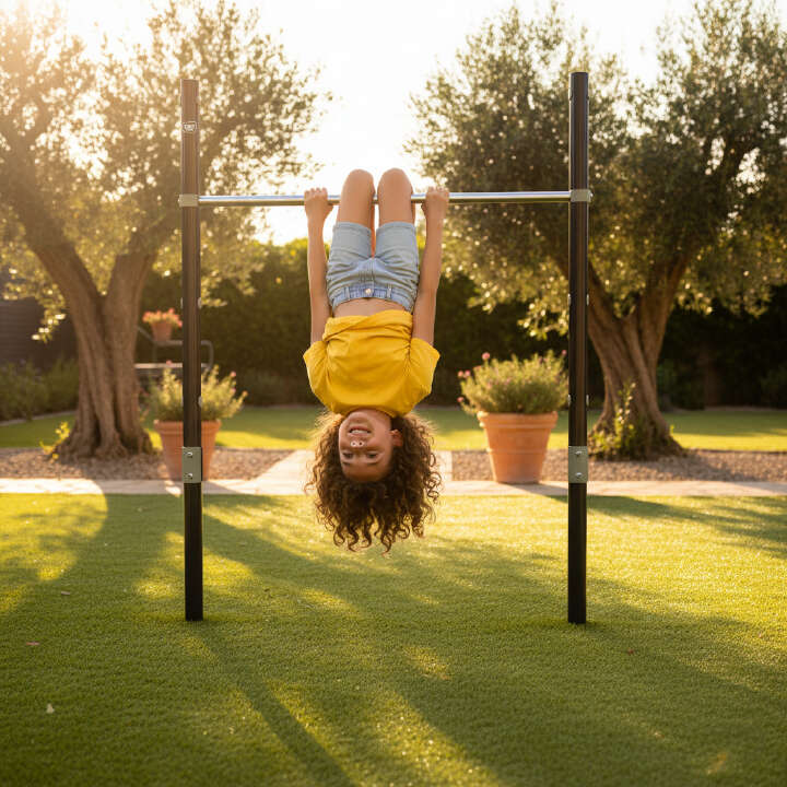 EXIT TOYS Höhenverstellbare Edelstahl Reckstange Ivy